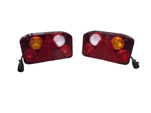 2x Rear Tail Stop Lights Caravan Truck Camper Van Trailer Plug and Play + Bulbs - Picture 1 of 5