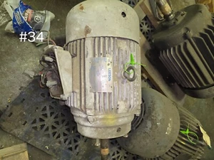 leeson Motor, 20 HP, 3540 RPM, 18.5 A, 575 V, 60 Hz, 3 Phase - Picture 1 of 2