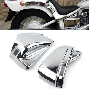 Side Battery Cover Chrome for Yamaha V-Star DragStar 650 XVS650A Custom Classic - Picture 1 of 10