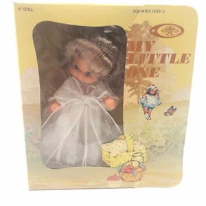 Playmates My Little One Hochzeit Taufe Puppe Nr. 4062-10 6" 1974 Neu im Karton - Bild 1 von 4