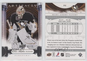 2009-10 Upper Deck Artifacts Silver /75 Marc-Andre Fleury #91