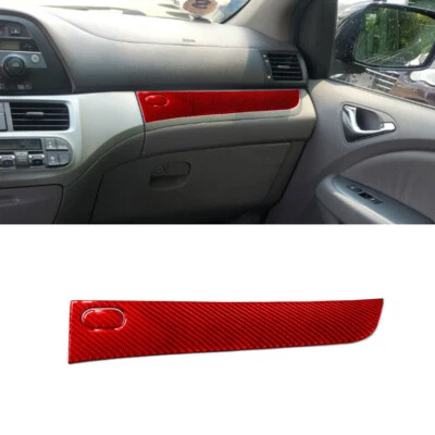 Отделка крышки панели приборной панели из красного углеродного волокна для Honda Odyssey 2005-2010 - Изображение 1 из 4