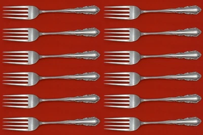 Garfo para salada Shenandoah by Wallace prata esterlina conjunto de 12 peças 6 1/4" - Imagem 1 de 4