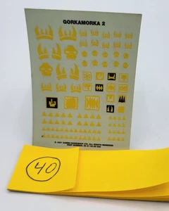Ork Gorkamorka 2 Transfer Decal Sheet Orks 1997 2nd 3rd ed - Picture 1 of 1