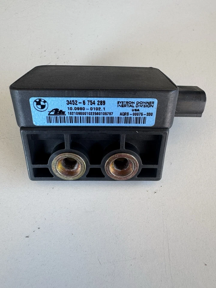 BMW E46 Z3 M3 2001 2000 guiñada sensor de velocidad dsc abs 34526754289 etiqueta azul OEM Foto 1 de 4