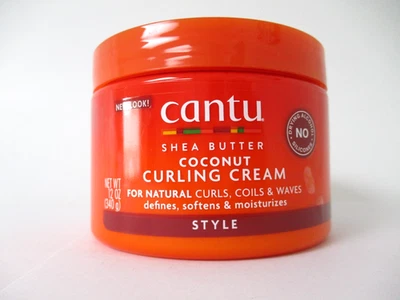 Creme de ondulação de coco Cantu 12 oz (arranhado) - Imagem 1 de 2