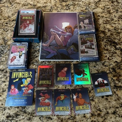 INVINCIBLE #2 OTTLEY VIRGIN VARIANT & PSA 10 7/50 & SDCC & NYCC Keepsake 2025 - Image 1 of 4