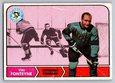 1968-69 Topps #109 Val Fonteyne Pittsburgh Penguins - Image 1 of 3