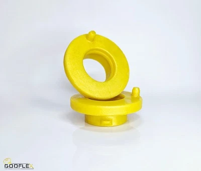 Coppia cuscinetti isolatori superiori molla posteriore per Ford Fiesta Mk8 in poliuretano poli - Immagine 1 di 3