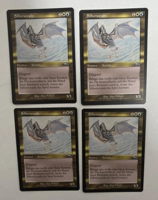 MTG 4X GERMAN PLANESHIFT SILVER DRAKE NM MAGIC THE GATHERING CREATURE COMMON - Image 1 of 4