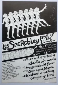 Les Sacrebleu Poster Night Of The Living Sin Play 1972 - Picture 1 of 1