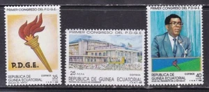 Guinea Ecuatorial 1989 - Edifil 115/117 - Primer Congreso del PDGE - MNH - Imagen 1 de 1