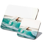 1 Placemat & 1 Coaster Set Bali Surfer Wave Ocean Surfing #50178