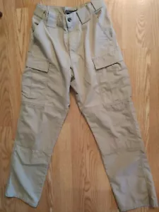 5.11 Tactical Series 74003 Beige Khaki Cargo Pants Mens Size 27 X 31 Uniform - Picture 1 of 4
