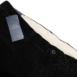 Polo Ralph Lauren NWT Chinos / Casual Shorts Size 38 US In Solid Black Corduroy - Picture 1 of 18
