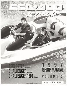 Sea-Doo Service Workshop Manual 1997 Speedster, Challenger & Challenger 1800