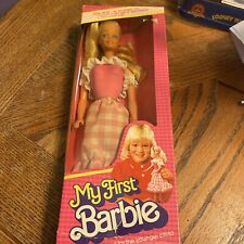 Vintage My First Barbie Doll #1875 Never Removed from Box 1982 by Mattel, Inc.