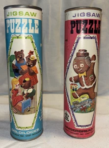 Vintage Gingerbread Man and Goldilocks Puzzles 50 pcs Both Complete HG Toys - Picture 1 of 7