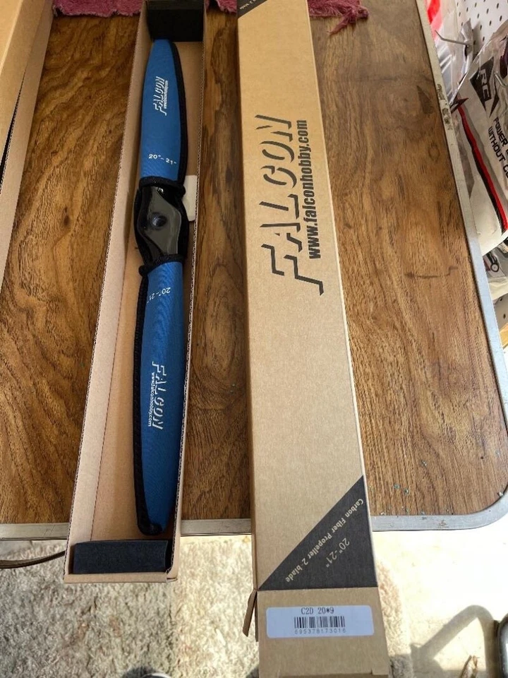 Falcon 20x9 Carbon Fiber prop w/neoprene prop covers - Image 1 of 1