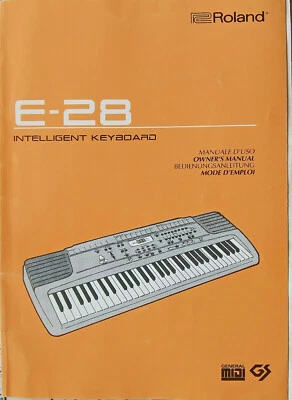 Roland E-28 Intelligent Keyboard Original Reference Manual Owner's Manual Book. - Image 1 of 4