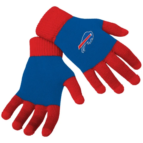 Officially Licensed NFL Knit Colorblock Gloves - Choose Your Team Cover