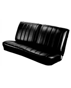 Chevelle 1966 cupé banco delantero/asiento trasero tapicería vinilo negro ¡hecho en EE. UU.! - Imagen 1 de 6