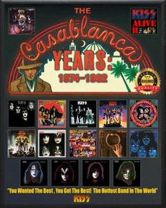 KISS - The Casablanca Years - 1974 - 1982 - Rare - Rock - Metal Sign 11 x 14 - Picture 1 of 4