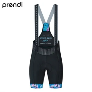 PREI Mujeres Ciclismo Bib Pantalones Cortos Negros Con Bolsillos Pro Gel Pad Ropa Bicicleta - Imagen 1 de 15