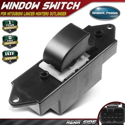Rear Power Window Switch for Mitsubishi Lancer Montero Outlander Outlander Sport - Image 1 of 4