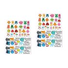  2 Count Clothing Labels for Kids Wardrobe Decals Drawer Stickers Boys Child