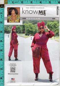 Misses' Bodysuit & Cargo Sweatpants ©2023 Know Me The Corny Rainbow ME2055 8-16 - Picture 1 of 5