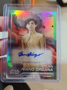 2024 Topps Cromo Star Wars IAN INIGO como PRIMO NIANO ORGANA Automático - Imagen 1 de 2