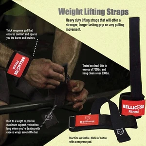 Heavy Duty Weightlifting Straps Figure Bodybuilding Bar Lifting Strap X1 Pair - Picture 1 of 5