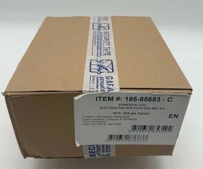 Pokemon Juego de Cartas Coleccionables Escarlata y Violeta Paldea Evolucionado Booster Caja Estuche SELLADO Foto 1 de 2