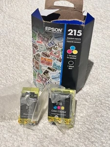 NEW EPSON 215 Ink Standard Capacity Black & Tri Color Cartridge Combo 06/2027 - Picture 1 of 5