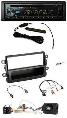 Pioneer CD MP3 Lenkrad DAB USB Autoradio für Dacia ab 2012 schwarz - Bild 1 von 4
