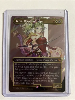 Terra, Araldo della Speranza (Borderless) (Surge Foil) Commander: Final Fantasy Foil quasi nuovo - Immagine 1 di 3