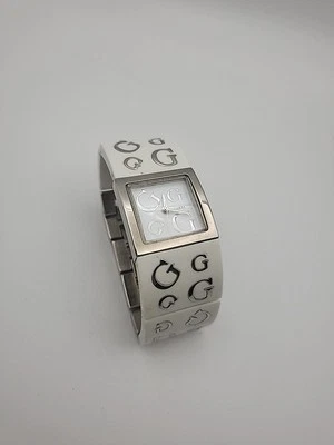 Guess U95009L1 Women's Wrist Watch, Square, Logo White Dial, Fresh Battery, 6"  - Image 1 of 4
