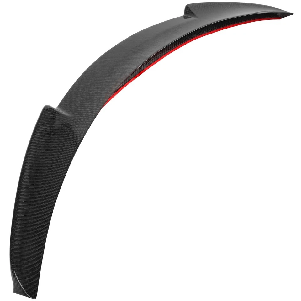 For 2014-2020 Infiniti Q50 Sedan Glossy Real Carbon Fiber Trunk Spoiler Wing - Image 1 of 1