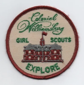 Colonial Williamsburg Explore Patch (Version 2), Girl Scouts of America, Used - Picture 1 of 1