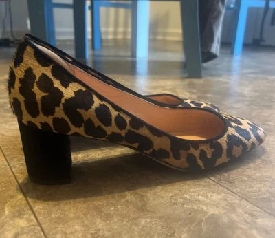 Kate Spade New York Sereno Piel Real Estampado Leopardo Icónico Zapato Tacones en Bloque - 8.5 Foto 1 de 4