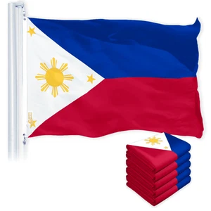 5 Pack: Philippines (Philippine) Flag  3x5 feet  Printed 150D - Picture 1 of 5