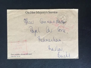 GB 1968 FIELD POST OFFICE 201 POSTMARK ON OHMS COVER + CACHETS TO MARLOW - Picture 1 of 2