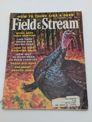 1966 Field & Stream magazine October issue Turkey Hunting Cover - Image 1 of 4