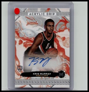 2023-24 Topps Motif Kris Murray Acrylic Drip Auto Rookie RC #99/99 Trail Blazers - Bild 1 von 3