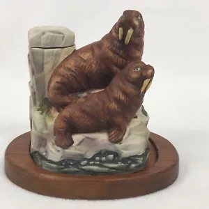 Vintage Cyrus Noble Mini Whiskey Decanter "Walrus" Figurine - Picture 1 of 12