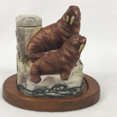 Vintage Cyrus Noble Mini Whiskey Decanter  "Walrus" Figurine - Image 1 of 4