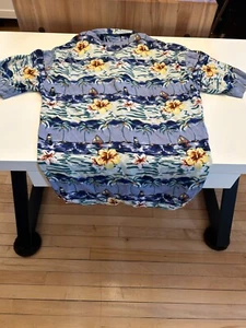 Utility Button Up Hawaiian tropical Shirt Men's small - Picture 1 of 4