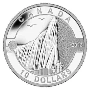 2013 Canada $10 Dollar O' Canada .9999 Silver Proof - Niagara Falls Coin - Picture 1 of 2