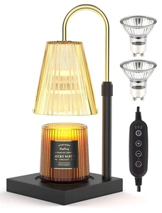 Aromatherapy Melting Wax Lamp Adjustable Height Night Light with Timer & Dimmer - Picture 1 of 7